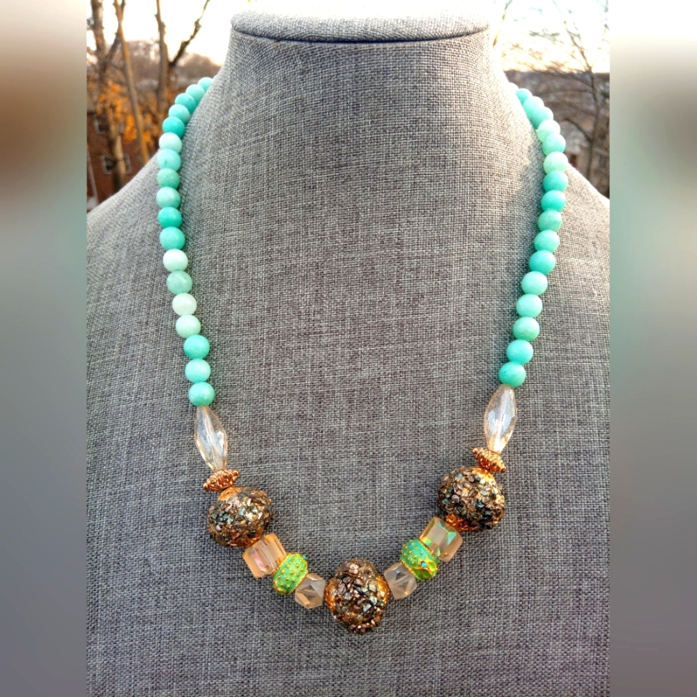 Cida's-Handmade turquoise necklace